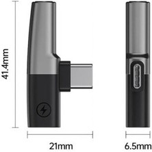 30W Hızlı Şarj Type-C To 3.5 mm Kulaklık Dönüştürücü Çevirici Şarj Kulaklık Adaptörü Type-C To 3.5mm