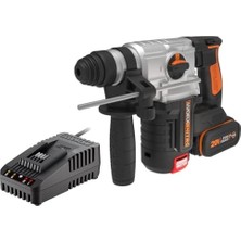 WX380.9C 20VOLT 2.0AH. 2.2j Li-Ion Tek Akülü Şarjlı Profesyonel Sds-Plus Pnömatik Kırıcı/delici