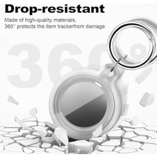 ile Uyumlu Kılıf Su Geçirmez Ultra Şeffaf Görünümlü Kılıf ve Anahtarlık, Sert Silikon (Şeffaf)