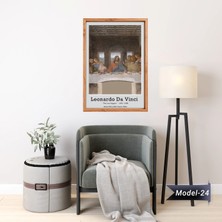 Akıllı Kağıt Son Akşam Yemeği Tablo - Poster Dünyaca Ünlü ( Model-24)