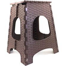 Onur Büyük Boy Koyu Kahverengi Katlanabilir Plastik Tabure Oturak