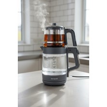 Bernardo Napoli Cam Demlikli Çay Makinesi Antrasit