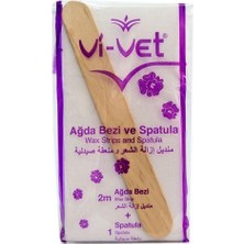 Vi-Vet Ağda Bezi ve Spatula 2 m Uzunlukta Özel Özellikli Tüy Dökme Ürünü