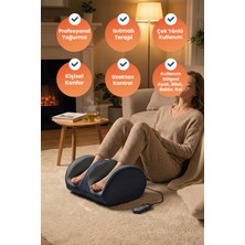 Xo Isıtmalı ve Yoğurmalı Kumandalı Ayak ve Bacak Spa Etkili Rahatlatıcı Masaj Aleti