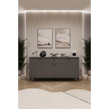 Asra Trend Lüks Konsol TV Ünitesi %100 MDF Salon ve Yemek Odası Ünitesi KNSL03