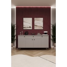 Asra Trend Lüks Konsol TV Ünitesi %100 MDF Salon ve Yemek Odası Ünitesi KNSL03