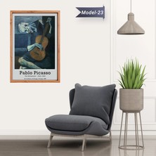 Akıllı Kağıt Yaşlı Gitarist Tablo - Poster Dünyaca Ünlü ( Model-23)
