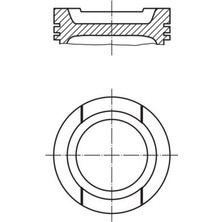 Mahle Xmpdby Motor Piston Segman 0.50 Golf 1.6 16V-PASSAT-JETTA-A3 Bfq-Alz-Bgu 81.51 033PI00020101