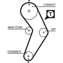 Gates Xmpdby Triger Kayişi 095X170 Clio1.4 R9-R19 Exp. Kng GD95H9-5P170 CT709