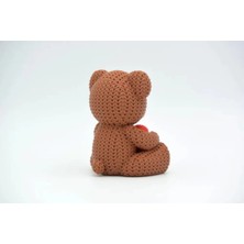 3D Baskı Sevimli Ayıcık Biblo – Kalpli Dekoratif Hediyelik Obje