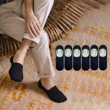 Kral Socks Erkek -  Bambu Babet Çorap Dikişsiz Parfümlü Silikonlu Babet Çorap