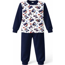 Remsa Erkek Çocuk Pamuklu Desenli Pijama Takımı 6068-20 LACI02