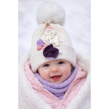 Dandini Recors My Baby Kumsal  Kız Bebek Yün  Bere Şapka