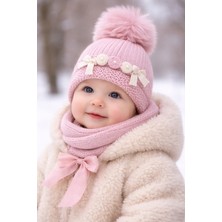 Dandini Recors My Baby Kumsal Kız Bebek Yün Bere Şapka