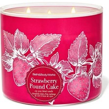 Bath & Body Works Strawberry Pound Cake Büyük Mum 411 G
