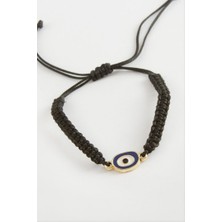 Zero Land Matrixzn Nazar Makrome Örgülü Bileklik - Siyah