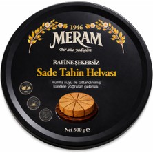 Meram Helva 1946 Rafine Şekersiz Sade Tahin Helvası 500 gr