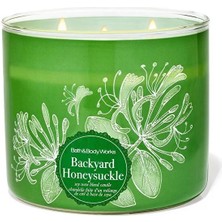 Bath & Body Works Backyard Honeysuckle Büyük Mum 411 G