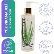 Celestıque Yüz Yıkama Jeli, Gözenek Sıkılaştırıcı, E Vitamini Içerikli, Tüm Cilt Tipleri Için, Vegan, 200 ml