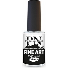 Patrisa Nail Sulu Boya Fine Art A7, Akvarel Damla Siyah 8 ml