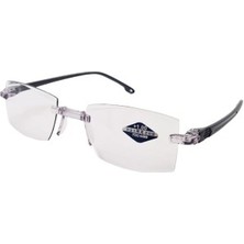 Bio Çerçevesiz Okuma Gözlükleri Bio Anti Mavi Işık Büyütme Gözlükleri Siyah Renk +1