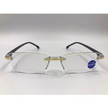 Bio Çerçevesiz Okuma Gözlükleri Bio Uzak Yakın Anti Mavi Işık Büyütme Gözlükleri altın sarı Renk +1