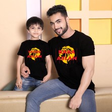 Aslan Baba Oğul Tişört Kombin Siyah