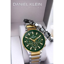 Daniel Klein Erkek Kol Saati 30 Metre Suya Dayanıklı Çelik Kordon + Bileklik Hediyeli VS.BLKT.0845