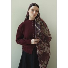 Jolamier Bordo Rosalyn Yün Ipek Şal