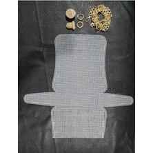Orhan Çanta Gold Metal Aksesuarlı Plastik Kanvas Çanta Seti - DIY Çanta Yapım Kiti (Zincir, Kilit ve Kanvas Dahil)