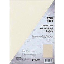 A4 Renkli Fotokopi Kağıdı, Ivory, 250 Yaprak