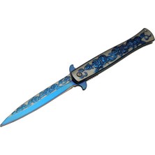 Haps Bugs Cravus Metal Güllü Çakı Blue HC012 Bl 22,5 cm