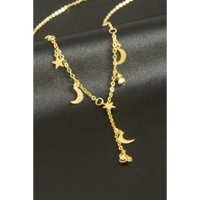 Zero Land Matrixzn Yıldız Hilal Y Kolye - Sarı