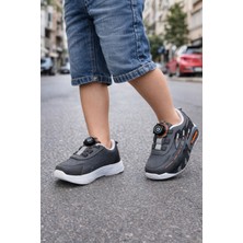 Minibonito Erkek Çocuk Tek Hareketle Sıkılan Mekanizma Bağcıklı Ayakkabı