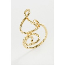 Zero Land Matrixzn Burgulu Metal Yüzük - Sarı