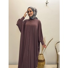 JOOQSTORE Yakalı Önü Düğmeli Ferace