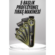 Nuveden Ieg™ Saç Sakal Vücut Tıraş Makinesi 5in1 Kablosuz Burun Kulak Tıraş Makinesi