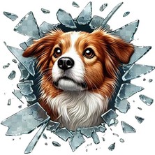 Nuveden Ieg™ Fulcar Australian Shepherd Araç Stickerı