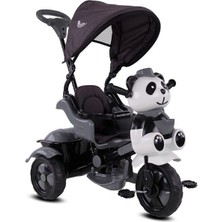 Babyhope 127A Little Panda 3 Tekerli Kontrollü Bisiklet (Pedli) Gri