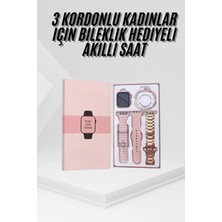 Nuveden Ieg™ Yeni Nesil Kadın Akıllı Saat Rose Gold Android ve Ios Uyumlu