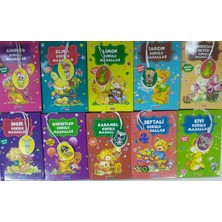 Yakamoz Yayınları Karamel+Kivi+Şeftali+Hindistan Cevizi+Tarçın+Limon+Elma+Böğürtlen+Incir+Ahududu  Kokulu Masallar 10 Kitap