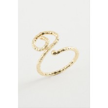 Zero Land Matrixzn Çiçek Metal Yüzük - Sarı