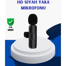 Nuveden Ieg™ iPhone Için Çift Mikrofonlu Telsiz Yaka Mikrofonu 360 Derece Hd Ses