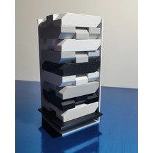 🧱 3D Baskı Denge Kule Oyunu – Strateji & Zeka Oyunu – Siyah Beyaz Blok Oyunu – Ailece Eğlenceli Masa Oyunu