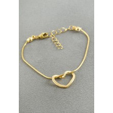 Zero Land Matrixzn Kalp Çelik Bileklik - Sarı