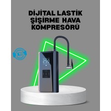 Nuveden Ieg™ 80W Kablosuz Dijital Ekranlı Taşınabilir Lastik Şişirme Pompası