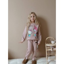 Yiğit Butik Karakter Desenli Kız Çocuk Takım