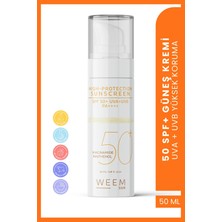 Weem Spf 50 Yağsız Ton Eşitleyici & Leke Karşıtı Güneş Kremi 50 ml – Su Bazlı, Non‑komedojenik