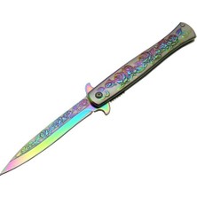 Haps Bugs Cravus Metal Güllü Çakı Rainbow HC012 Rnb 22,5 cm