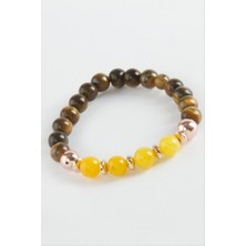 Zero Land Matrixzn Kaplangözü Ceyt Doğaltaş Bileklik - Kahverengi